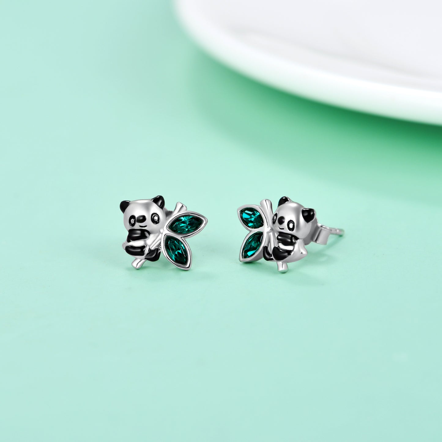 Panda Stud Earrings