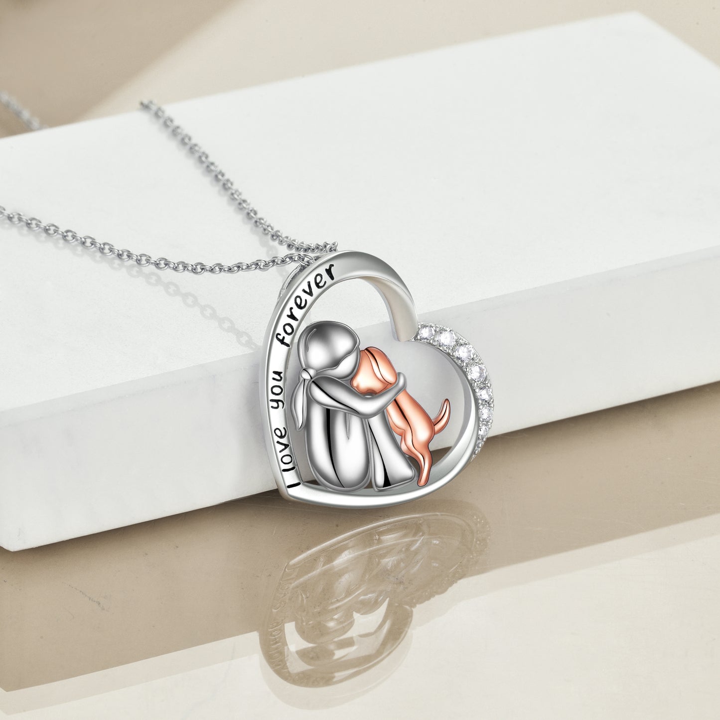 Dog Lover Memorial Pendant Necklace