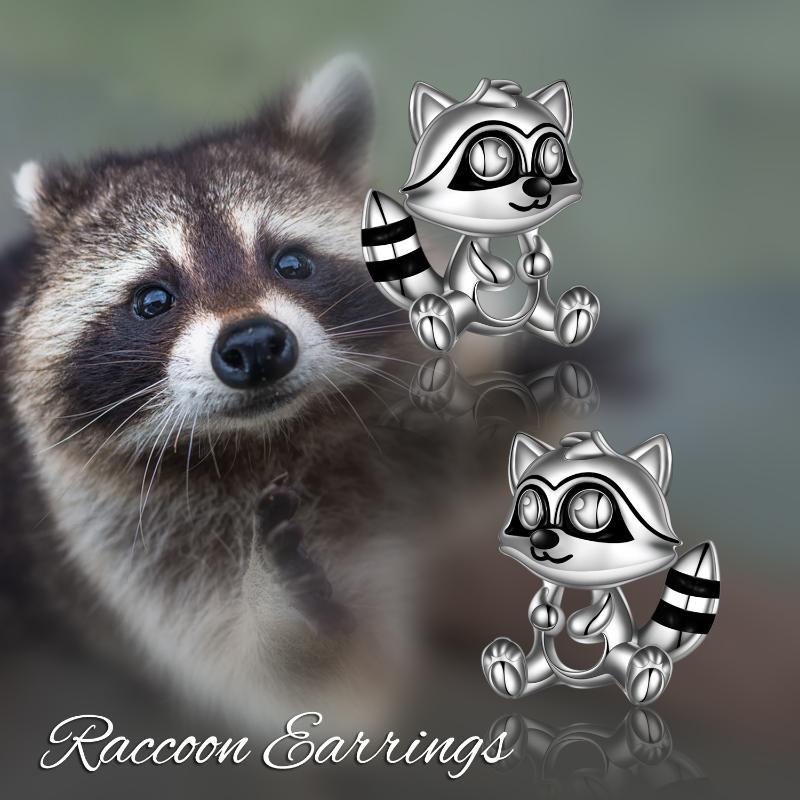 Raccoon Gifts Sterling Silver Stud Earrings