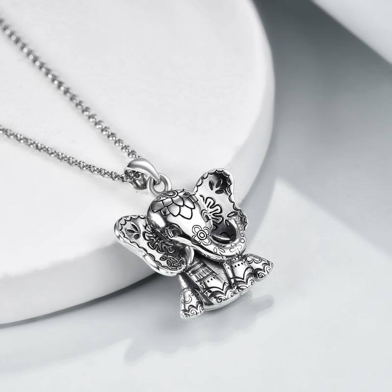 Sterling Silver Lucky Elephant Pendant Necklace