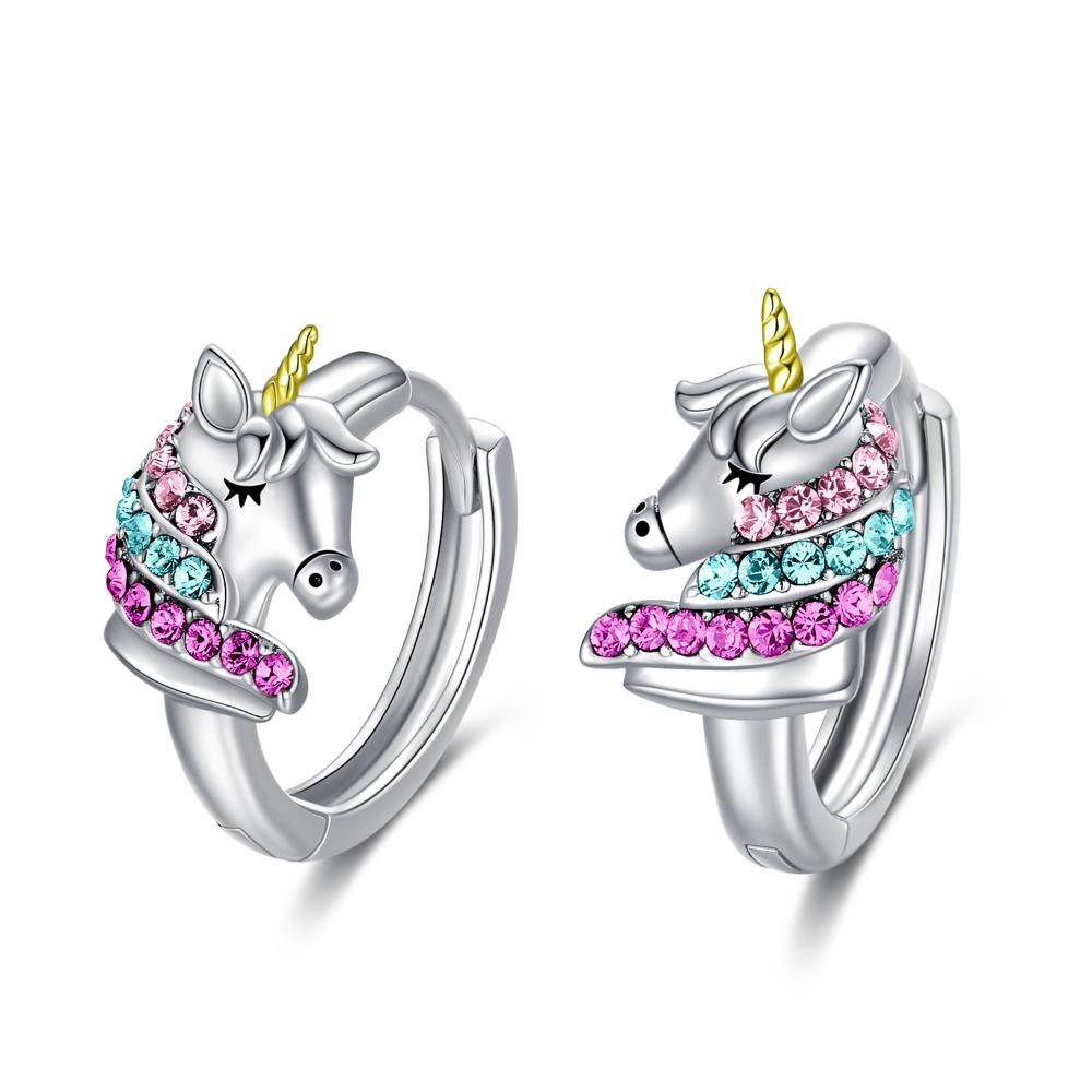 Unicorn Hoop Earrings