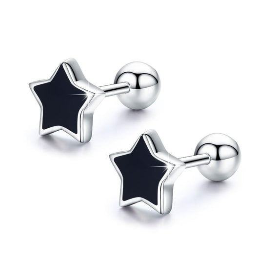 Classic Screw Back Star Studs Earrings