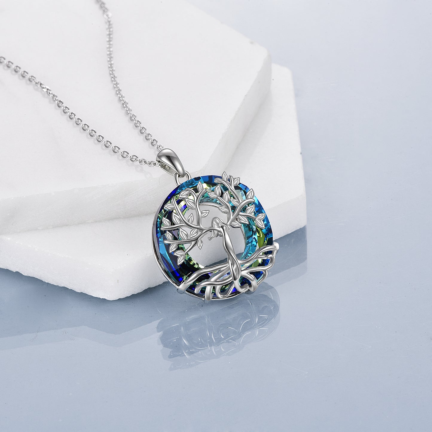 Sterling Silver Tree of Life Pendant Necklace