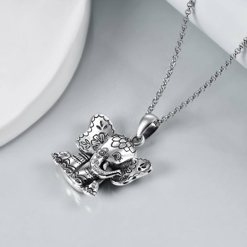 Sterling Silver Lucky Elephant Pendant Necklace