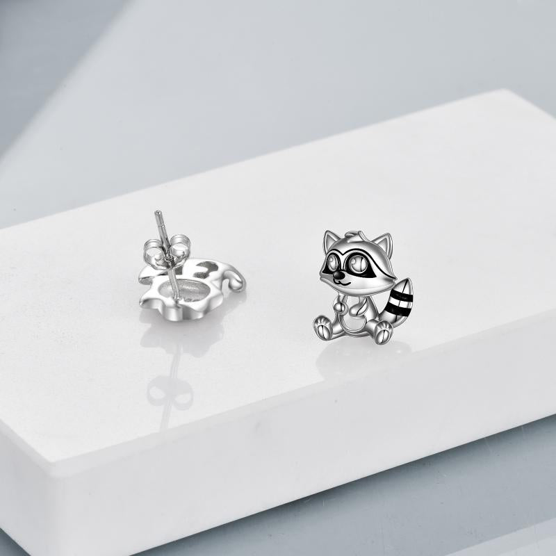 Raccoon Gifts Sterling Silver Stud Earrings