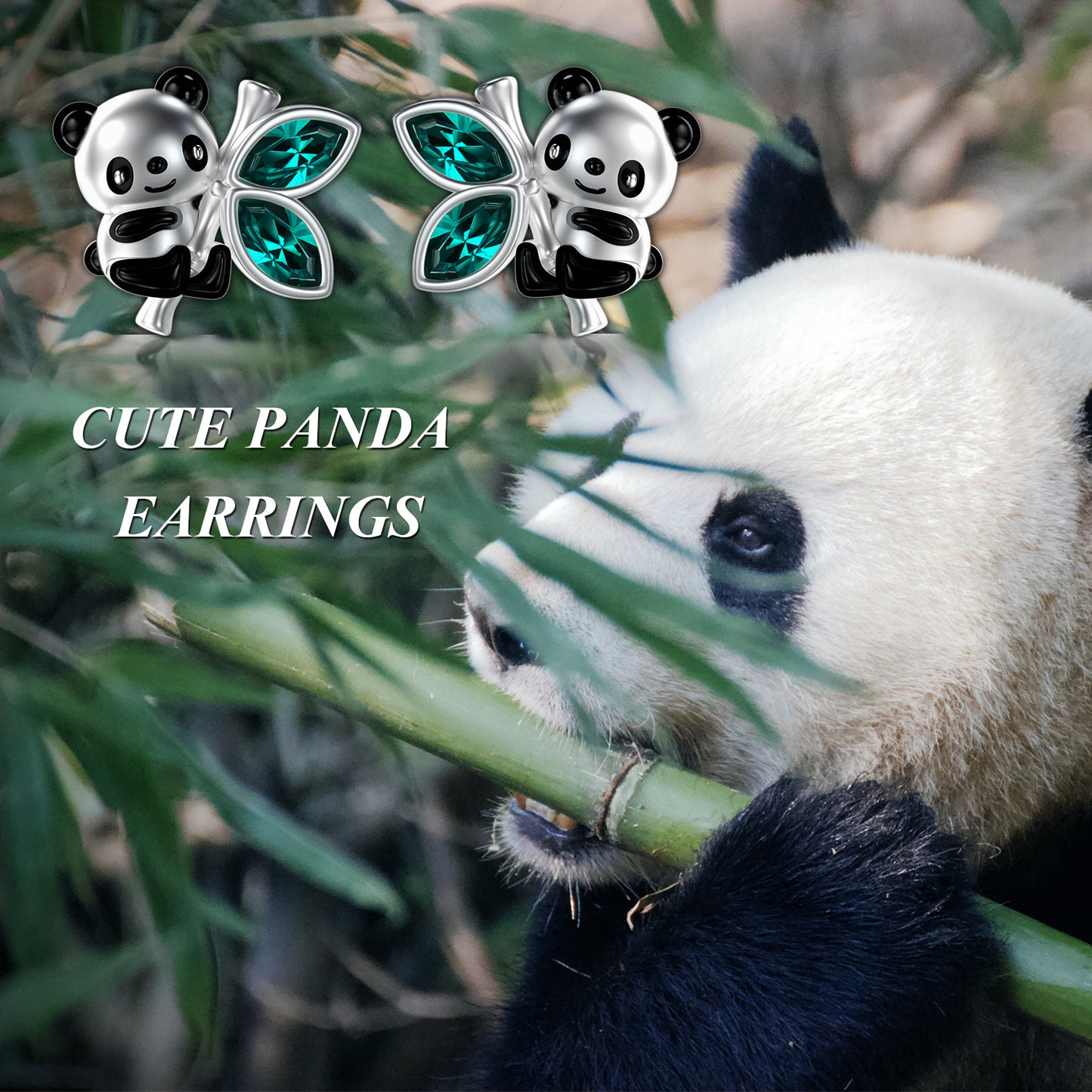 Panda Stud Earrings