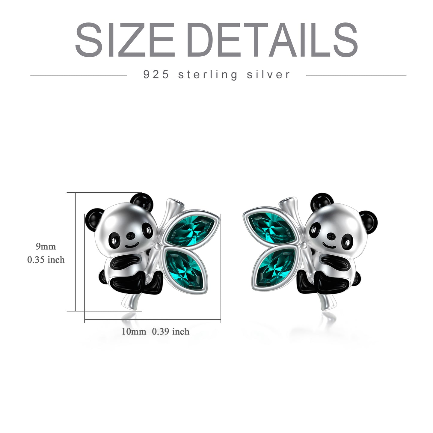 Panda Stud Earrings